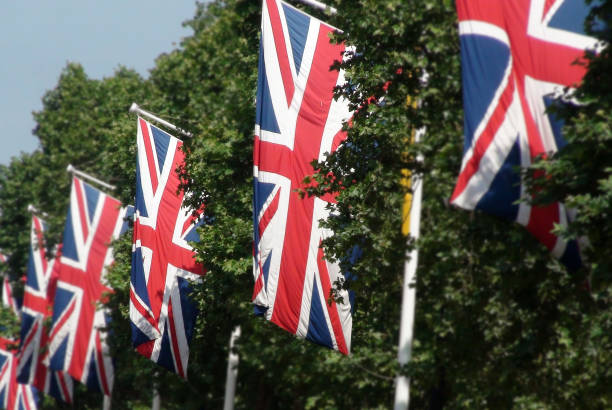 istock British Flag View In London England Europe 1000279396
