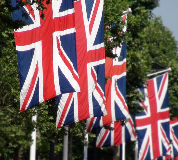 istock British Flag Scene In London. England Europe 1000279998
