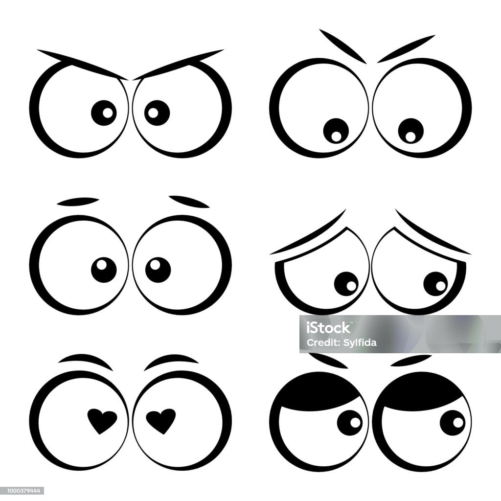 Ilustración de Colección De Ojos De Dibujos Animados Con Distintas Emociones Ilustración De Vector y más Vectores Libres de Derechos de Alegre - iStock Ilustración de Colección De Ojos De Dibujos Animados Con Distintas Emociones Ilustración De Vector y más Vectores Libres de Derechos de Alegre - iStock