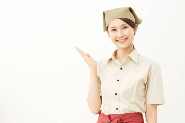 Restaurant worker feeling overwhelmed with her demanding job