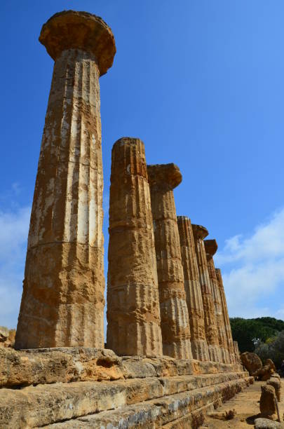 istock Hercules Temple ancient columns, Italy, Sicily, Agrigento 1000380560