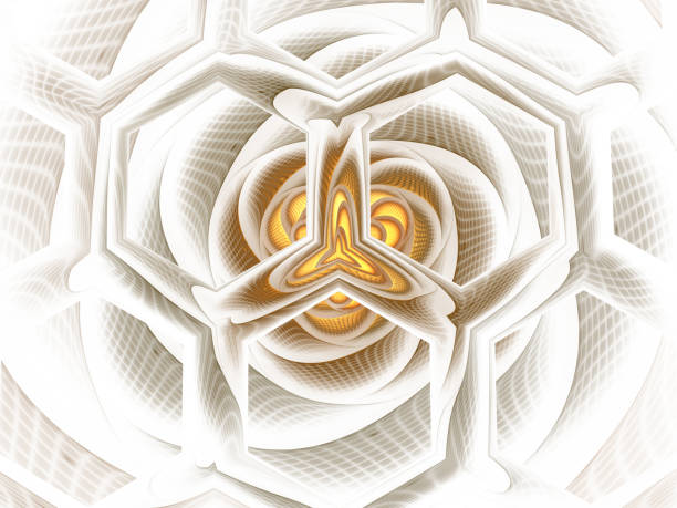 istock Bee Hive Background. Abstract honey / hive design. Hexagonal texture. Geometric fractal background. Fantasy digital art. 3D rendering. Psychedelic digital art. 1000381096