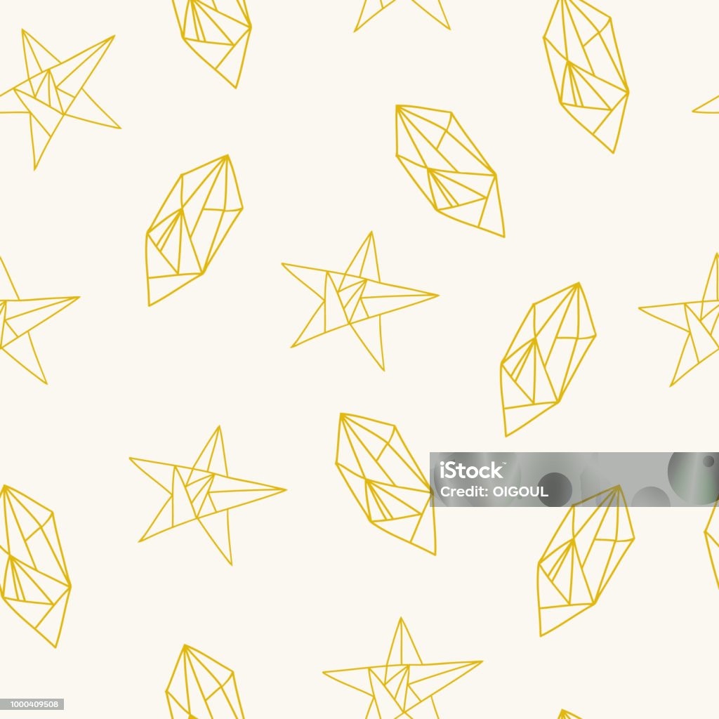 Star Diamond Shape Vector Seamless Pattern With Star And Diamond Shapes Vector Illustration Stock ...