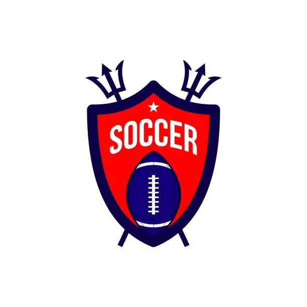 Vector illustration of Soccer Football Logo Vector Template Design Illustration