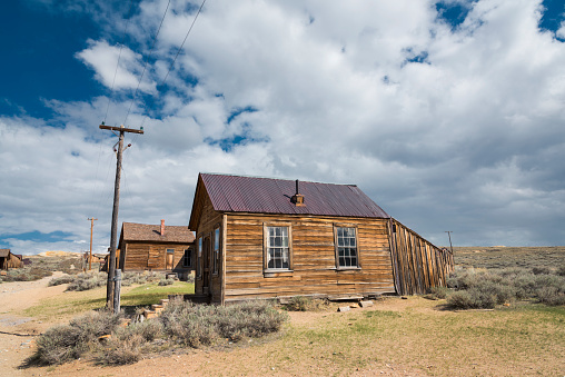 The remnants of the wildest city in the Wild West, Bodie knows as Ghost Town, California, USA