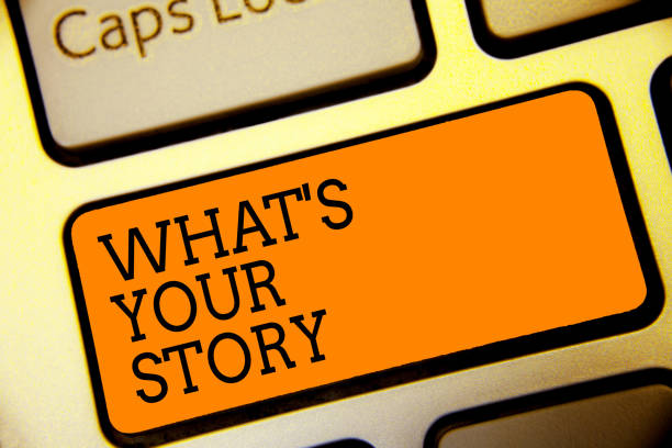 Conceptual hand writing showing What s is Your Story. Business photo text asking someone tell me about himself Share experience Button alphabets script keyboard text idea computer symbol notice parte conceptual mostrando lo que s es su historia de la escritura. texto de la foto de negocios pidiendo que alguien me diga sobre sí mismo compartir experiencia botón alfabetos escritura teclado texto idea computadora símbolo previo aviso.