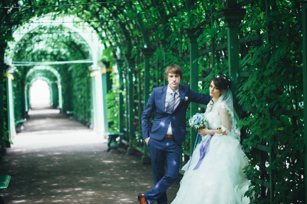 istock Wedding Couple on Wedding Walk 1000475924