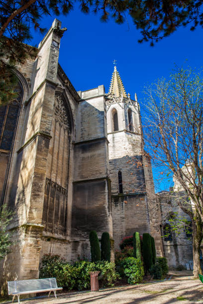 istock Saint Martial Temple at  the Agricol Perdiguier Square in Avignon 1000479426