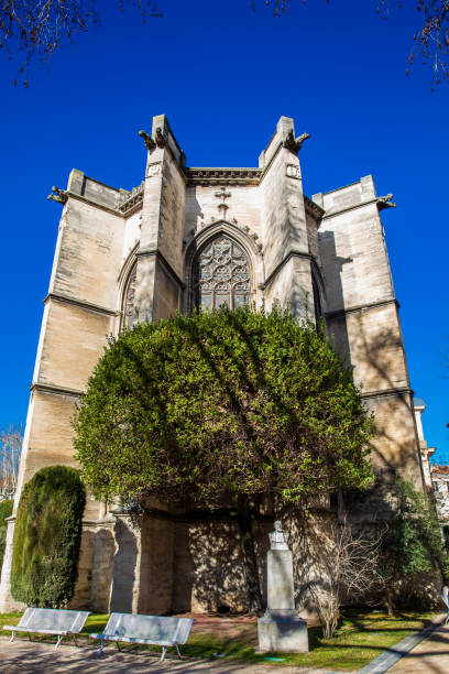 istock Saint Martial Temple at  the Agricol Perdiguier Square in Avignon 1000479880