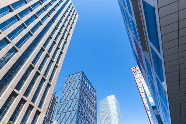 istock Glass curtain wall building 1000492878
