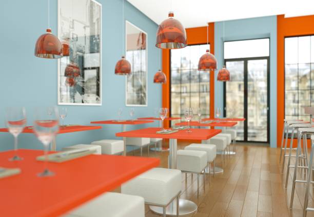 istock modern coffee restaurant indoor with furniture 1000496670