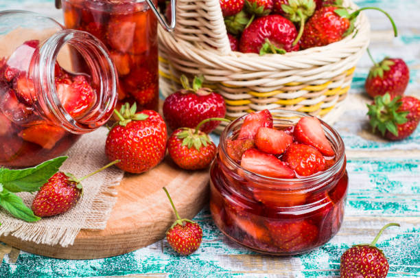istock Slices of red strawberries 1000530990