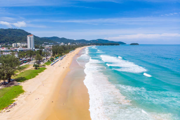 istock Sea Aerial view, Top view,karon beach,Phuket,Thailand. 1000565780