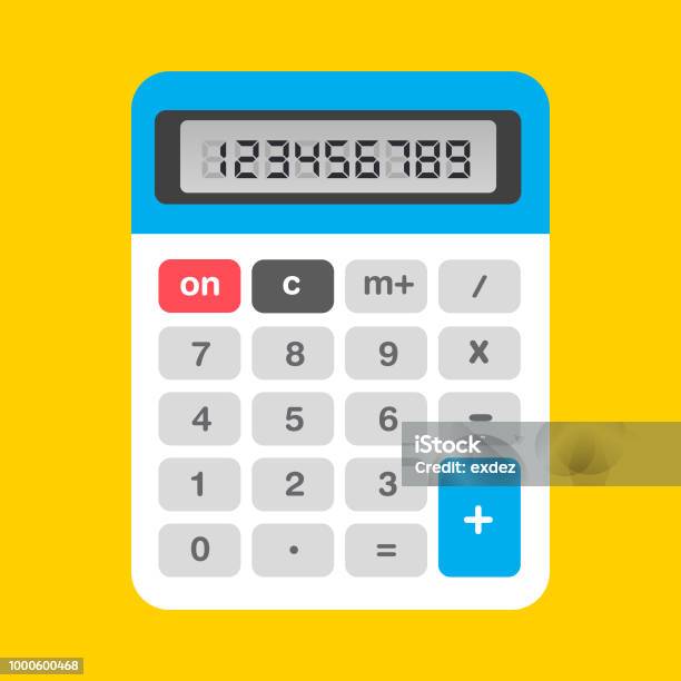 Calculator Icon Stock Illustration - Download Image Now - Calculator, Illustration, Vector
