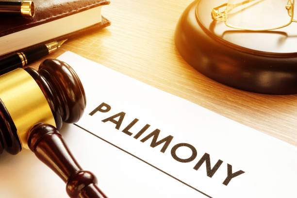 istock Document about palimony on a court desk. 1000655780