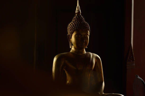 istock Golden buddha state in the art style 1000663990