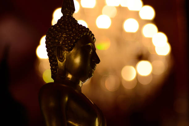 istock Golden buddha state in the art style 1000664078