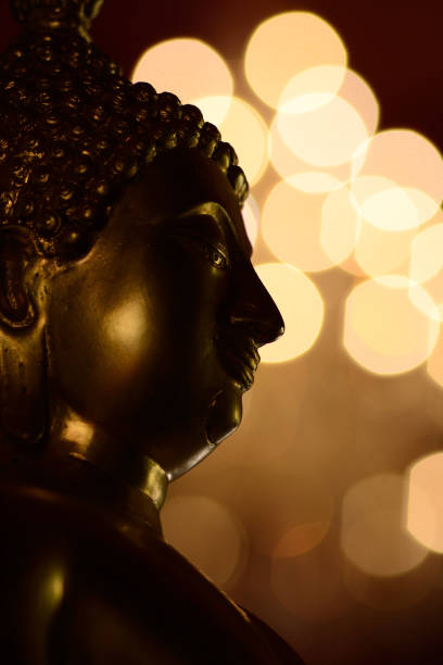 istock Golden buddha state in the art style 1000664108