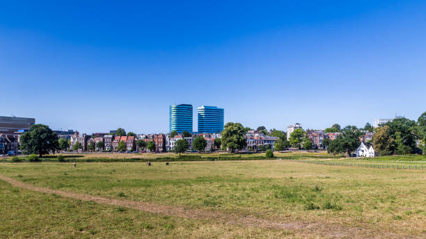 Skyline city Arnhem in the Netherlands Skyline of city  Arnhem, Netherlands, with Park Sonsbeek in the foreground. arnhem photos stock pictures, royalty-free photos & images