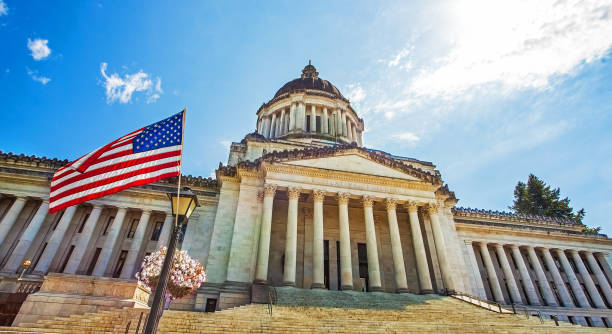 капитолий штата вашингтон олимпия сиэтл вашингтон сша - olympia washington стоковые фото и изображения