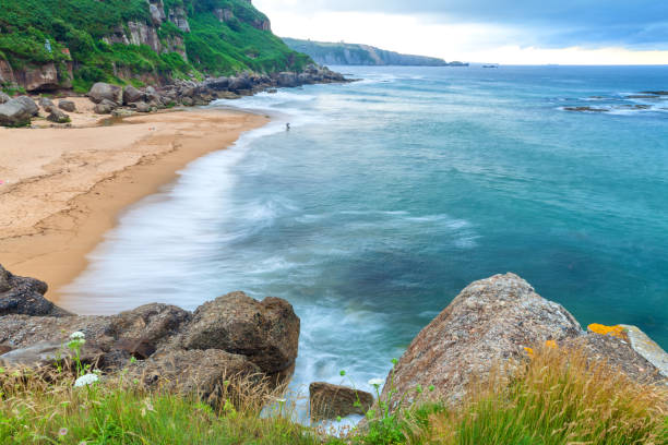 The beach of Nora. Gijon. Spain