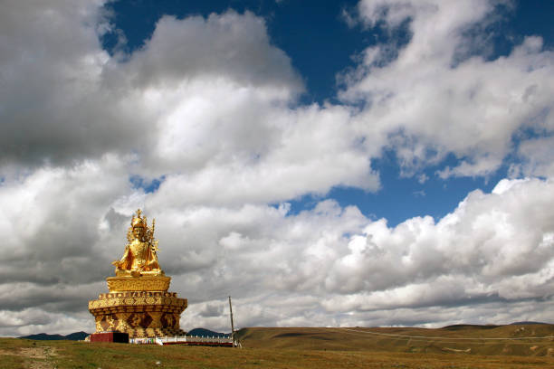 istock A statue of Buddha around the Yarchen Gar (Yaqen Orgyan Temple) 1000764676