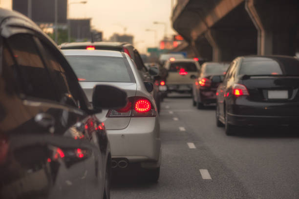 istock traffic jam with row of cars 1000772626