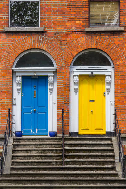 istock Houses with colored doors 1000798542
