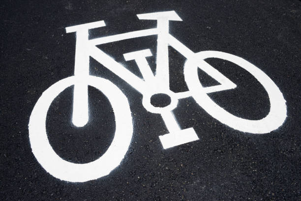 istock Bike lane sign 1000820408