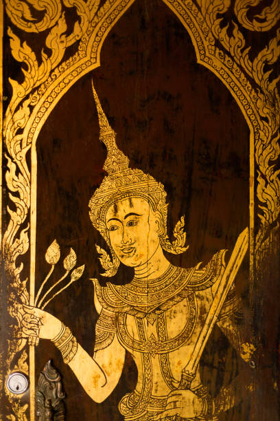 istock Buddha sculptures in old temple 1000834110