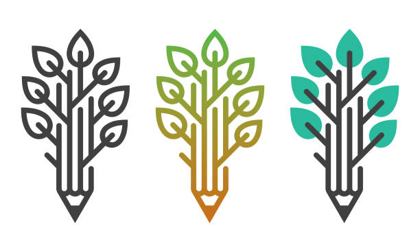 Education tree Line vector icon. Vector EPS 10, HD JPEG 5000 x 3000 px creative writing class stock illustrations