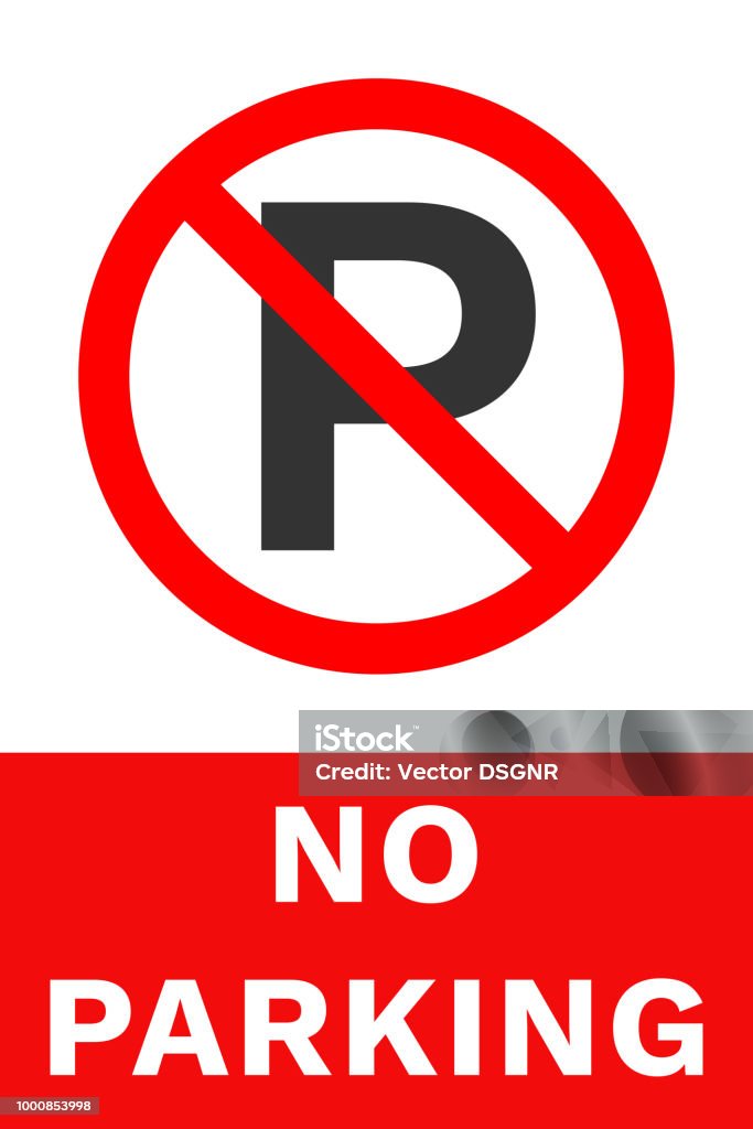 NO PARKING sign. Vector NO PARKING sign. Vector. No Parking Sign stock vector
