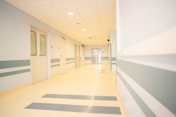 istock A long light corridor in a modern hospital 1000862764