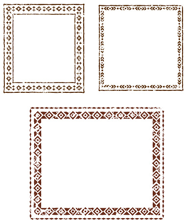 Rectangle Border Native Square And Rectangular Borders Native Americans Ethnic Patterns Used ...
