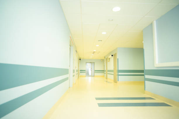 istock A long light corridor in a modern hospital 1000863224
