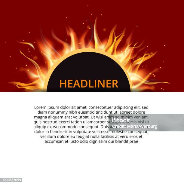 Fire Image Layout Fire Layout Paper Concept Easy Editable Stock Illustration - Download ...