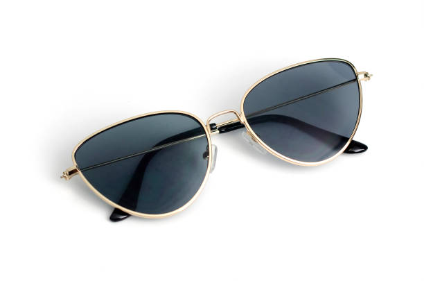 istock sunglasses cat's eye in metal frame isolated on white 1000881888