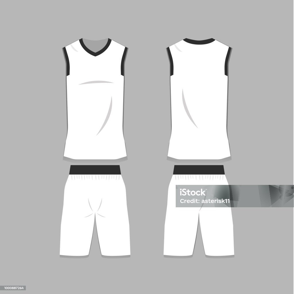 Blank Basketball Jersey Template Stock Illustration - Download Image Now -  Sports Team, Basketball - Sport, Shorts - iStock