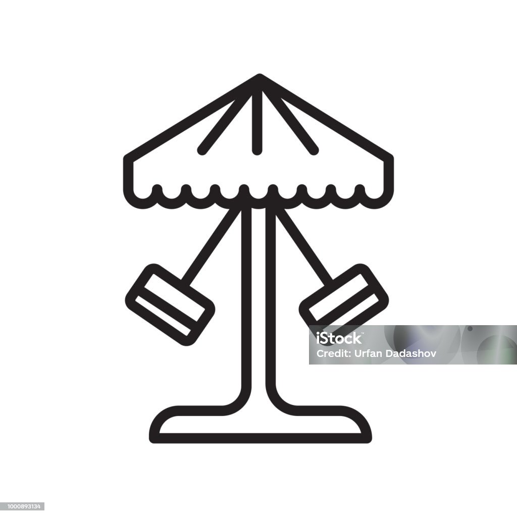 カルーセルのアイコン ベクトル記号とシンボルの白い背景にカルーセル ロゴのコンセプトに分離 - アイコンのベクターアート素材や画像を多数ご用意
