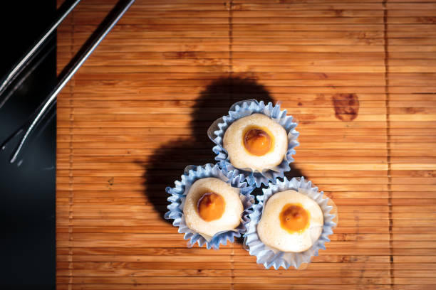 Three Gourmet Condensed milk dessert with cashews