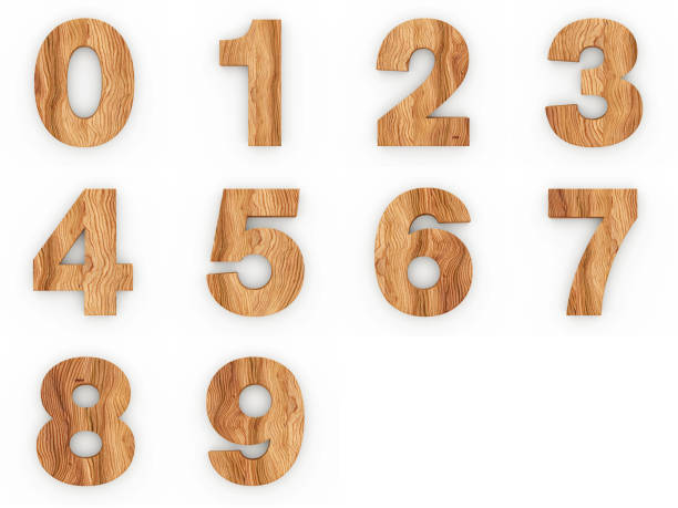 istock Wooden numbers isolated on white background 1000938554