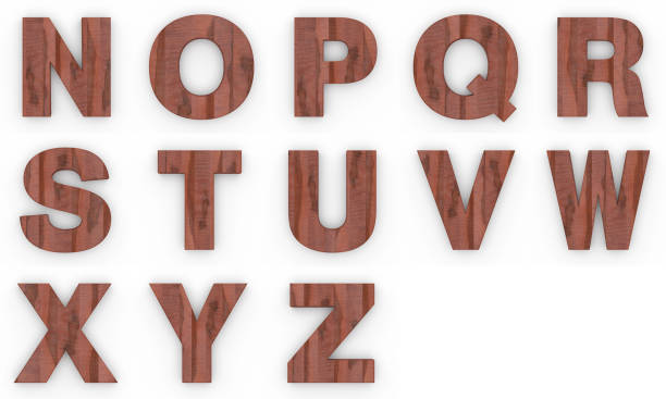 istock Wooden alphabet letters isolated on white background 1000959910