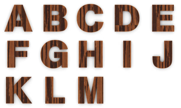 istock Wooden alphabet letters isolated on white background 1000964260