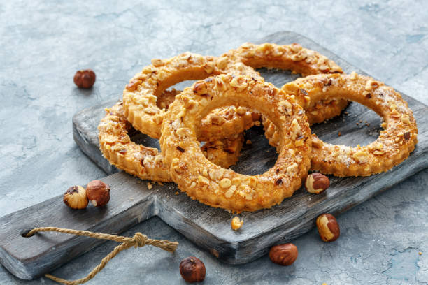 istock Shortbread cookies in the form of rings. 1000964676