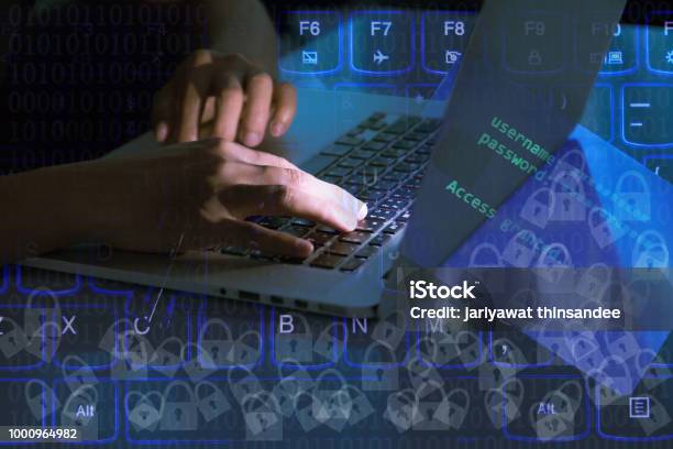 Keyboard Codes Programming Hacking A Computer Programmer Or Hacker Prints A Code On A Laptop Keyboard To ...