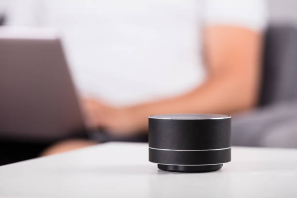 istock Close-up of a wireless speaker 1000968988