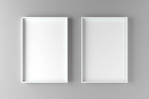 istock Two fundamental and elegant mock up poster on wall 1000994182