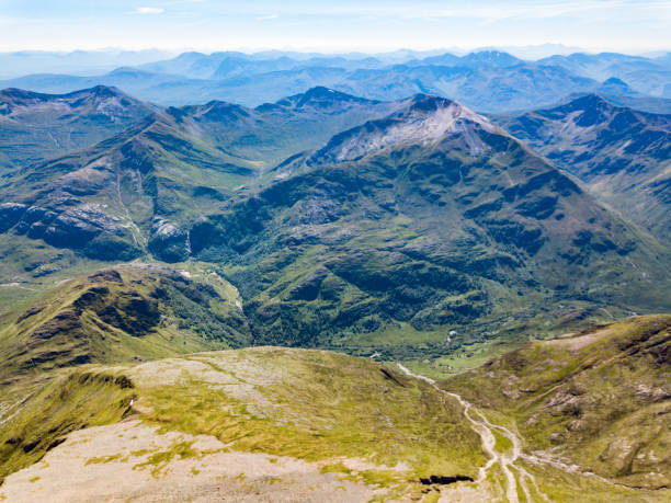 Views from Ben Nevis located near Fort William, Scotland.