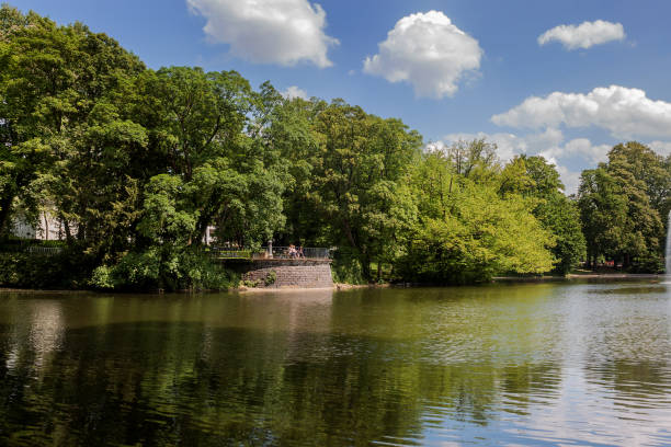istock Beautiful Volksgarten Park in Cologne 1001009230