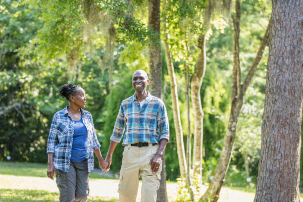istock Senior African-American couple hiking, exploring 1001016272